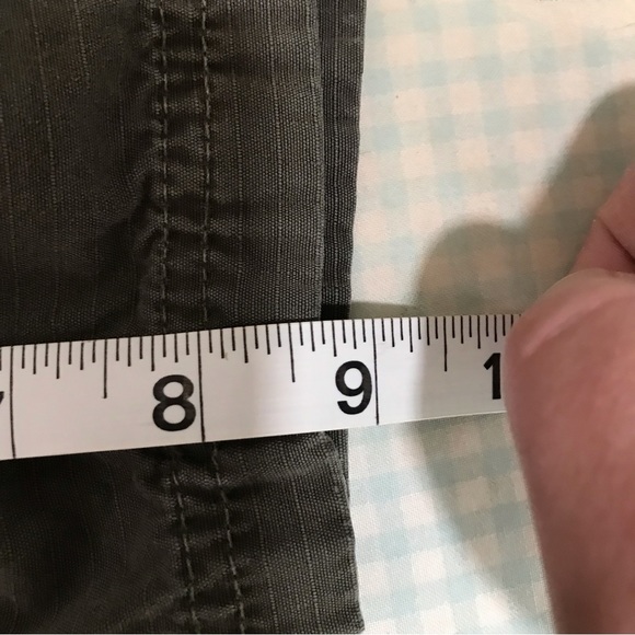 J.Crew Mens dark green cargo shorts cotton waist 30 - Picture 8 of 9